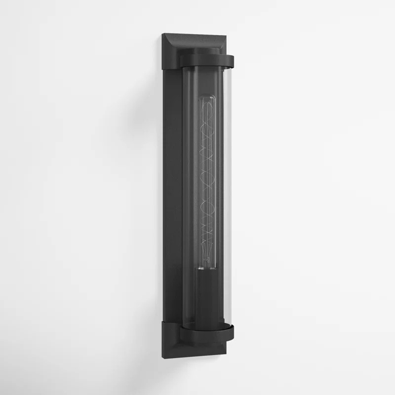 Jill Single Light Cylinder Outdoor Aluminum Wall Light | Joss & Main