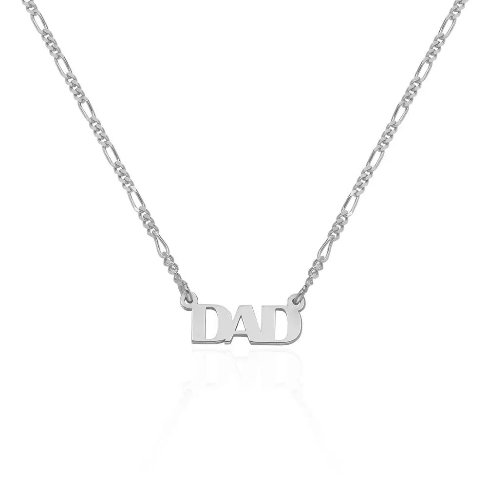 Pre-customized Dad Necklace in Sterling Silver | MYKA