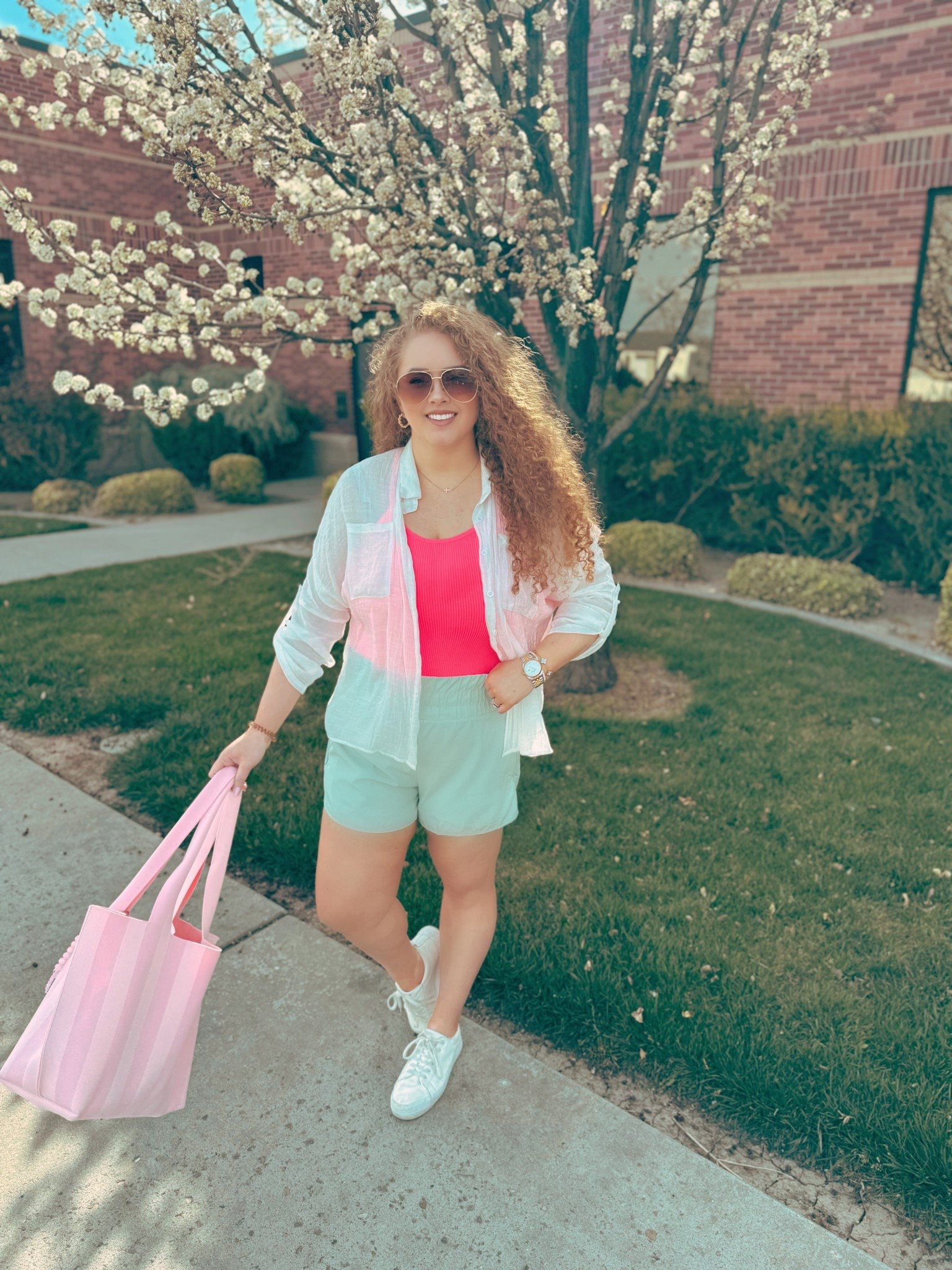 Lightweight layers + a pop of color = my current spring uniform 💕✨ spring outfit inspo | spring fashion | casual spring outfit | cute casual outfit | sporty spring outfit | athleisure outfit women | everyday spring outfit | comfy cute outfit | effortless style | easy outfit idea | warm weather outfit | spring break outfit | vacation outfit spring | on the go outfit | running errands outfit | casual chic outfit | spring outfits women | active casual outfit | high waisted shorts outfit | weekend outfit inspo | spring street style | comfy everyday look | light layers outfit | spring daily outfit

#LTKootd #LTKdayinmylife #LTKgrwm