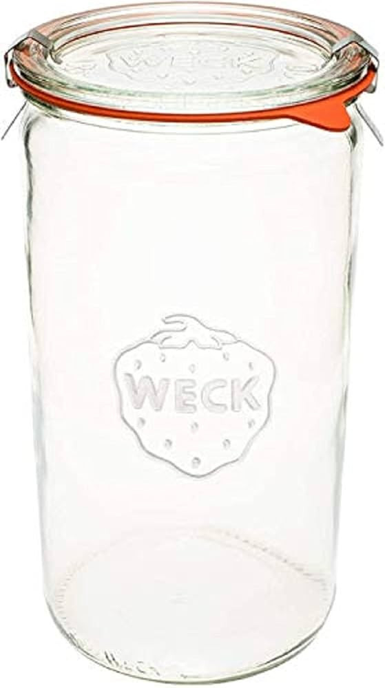 Weck Jar 974 - 1.5L Glass Jars with Large Storage Capacity - Preserving Jars with Airtight Lids S... | Amazon (US)