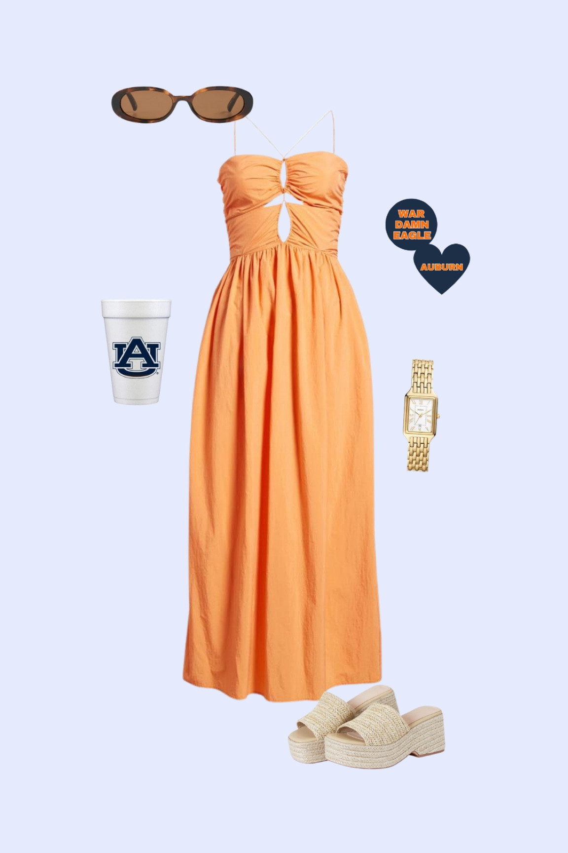 Auburn orange & blue Gameday outfit idea ! Original shoes are from Amazon (can’t link) 

#LTKSeasonal #LTKStyleTip