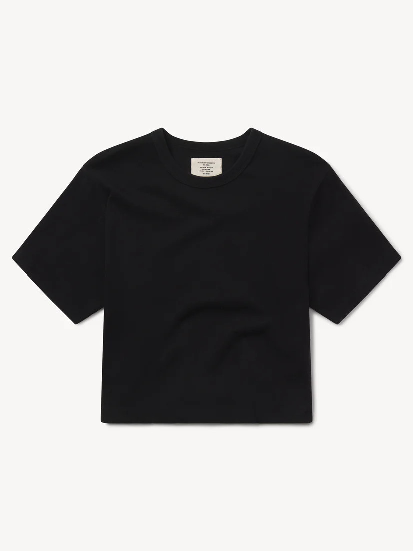 Black Field-Spec Boyfriend Crop Tee - Buck Mason- Modern American Classics | Buck Mason