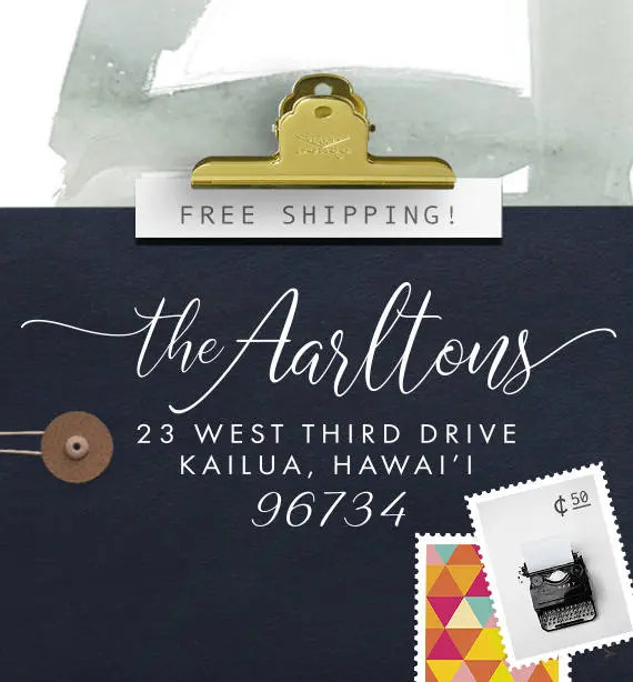 Custom Address Stamp Return Address Stamp Wedding Address | Etsy | Etsy (US)