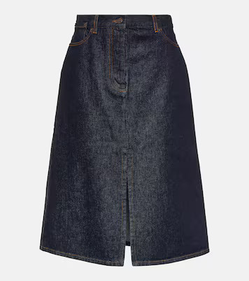 Denim midi skirt | Mytheresa (US/CA)
