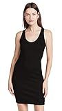 Monrow Women's Scoop Neck Tank Dress, Black, X-Small | Amazon (US)