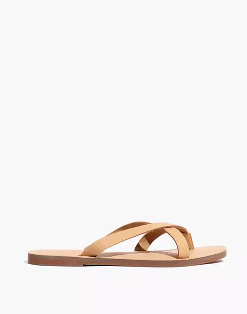 The Boardwalk Thong Sandal in Leather | Madewell