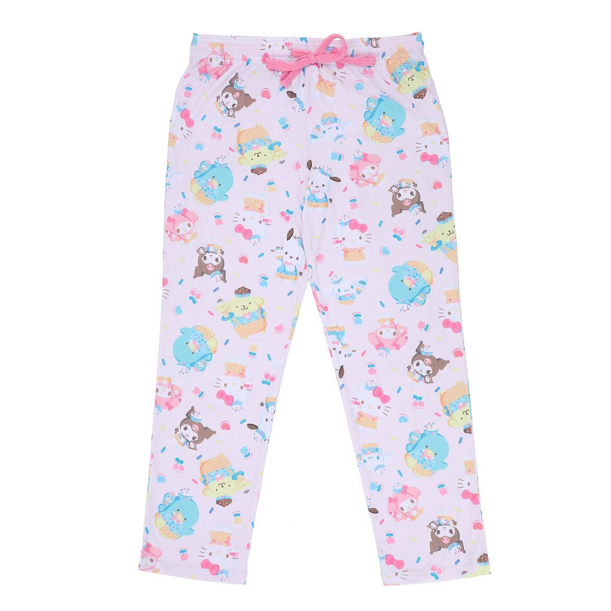 Hello Kitty & Friends All-Over Character Print Women’s Cradle Pink Quick Turn Sweatpants | Target