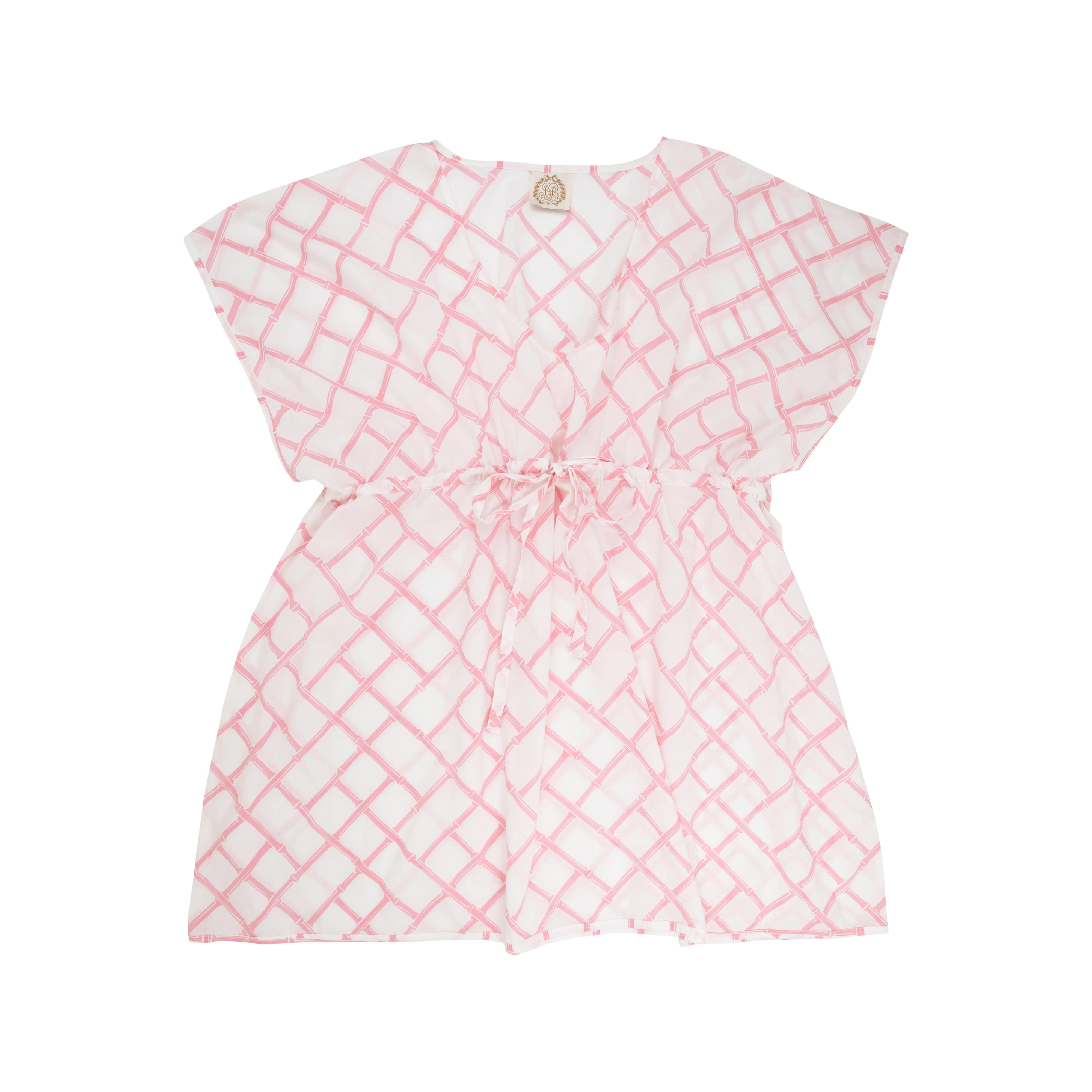 Tipsy Tunic (Women's) - Bamboo Proverbs with Hamptons Hot Pink | The Beaufort Bonnet Company