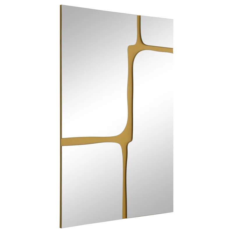 Speight 32 X 47 Inch Kintsugi Style Wall Mirror Gold | Wayfair North America