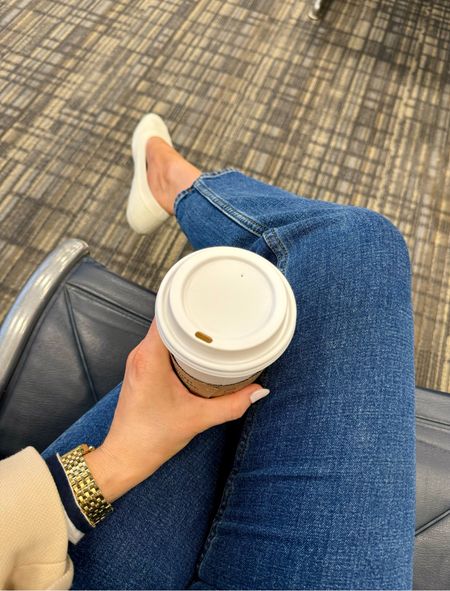 Early morning wake up call for the airport! NYC bound ✈️ 💙

Tan blazer (linked similar) 
Striped top (linked similar)
High waisted jeans size 27 curve love reg length, should of got long length 
Allbirds natural white size 7, slightly loose but wouldn’t size down 

Travel outfit 

#LTKshoecrush #LTKstyletip #LTKtravel
