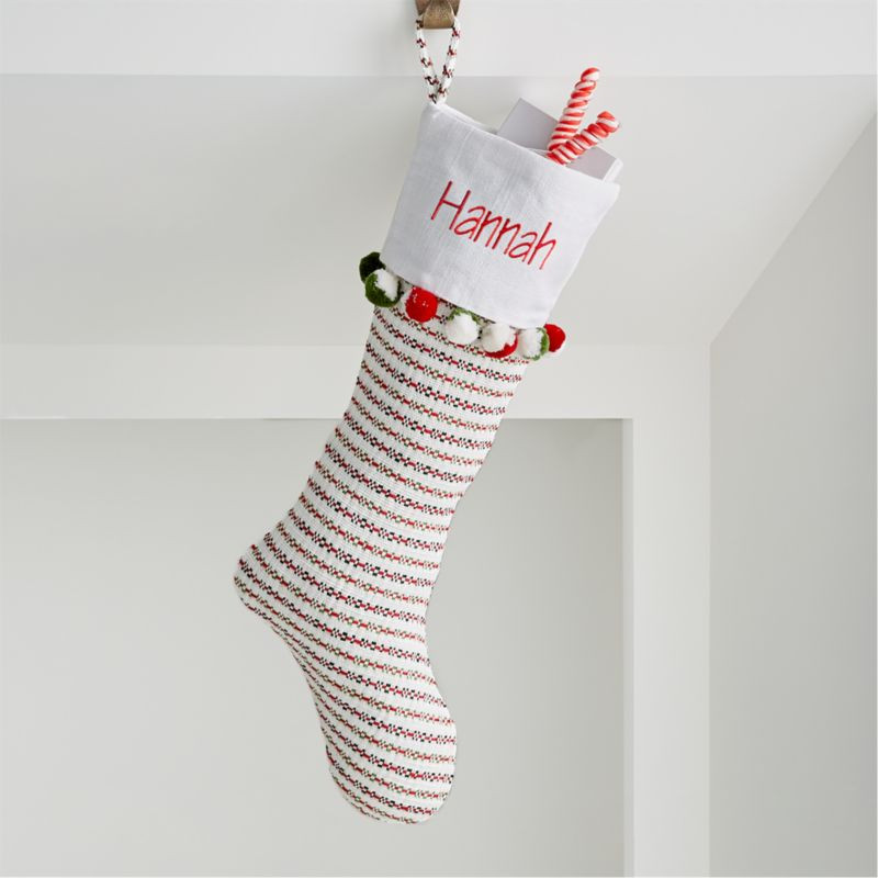 Noella Striped Stocking + Reviews | Crate and Barrel | Crate & Barrel