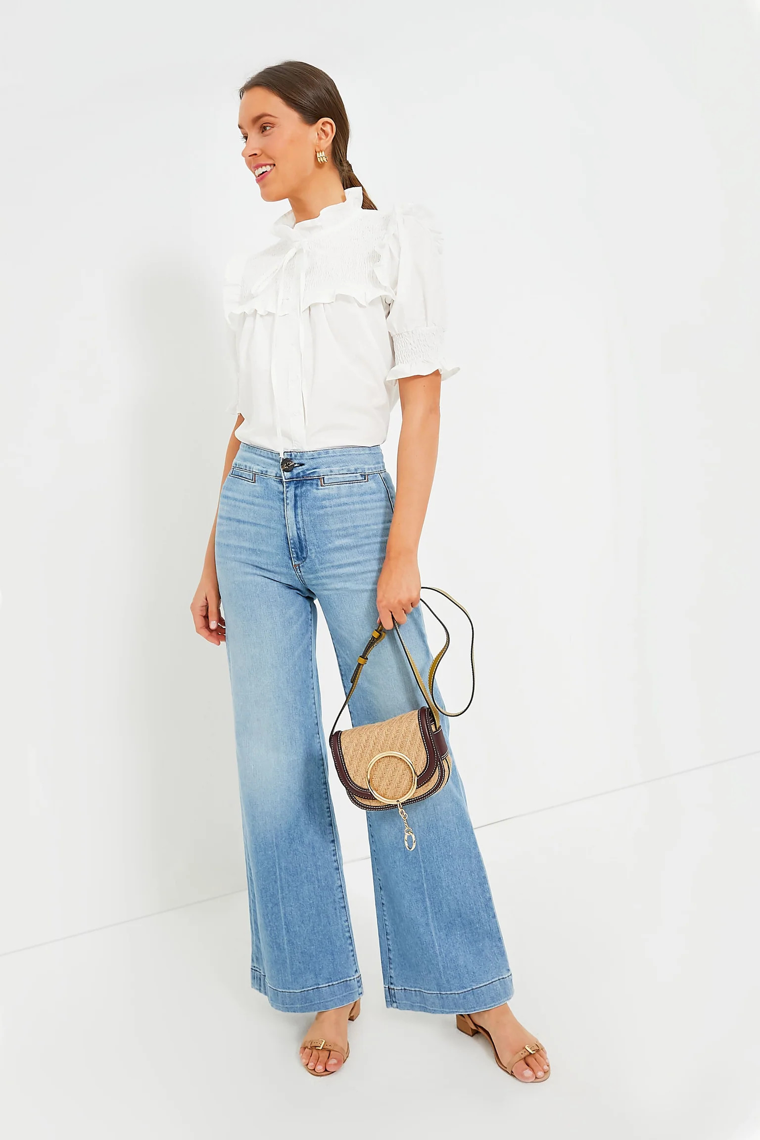 White Nicolette Shirt | Tuckernuck (US)