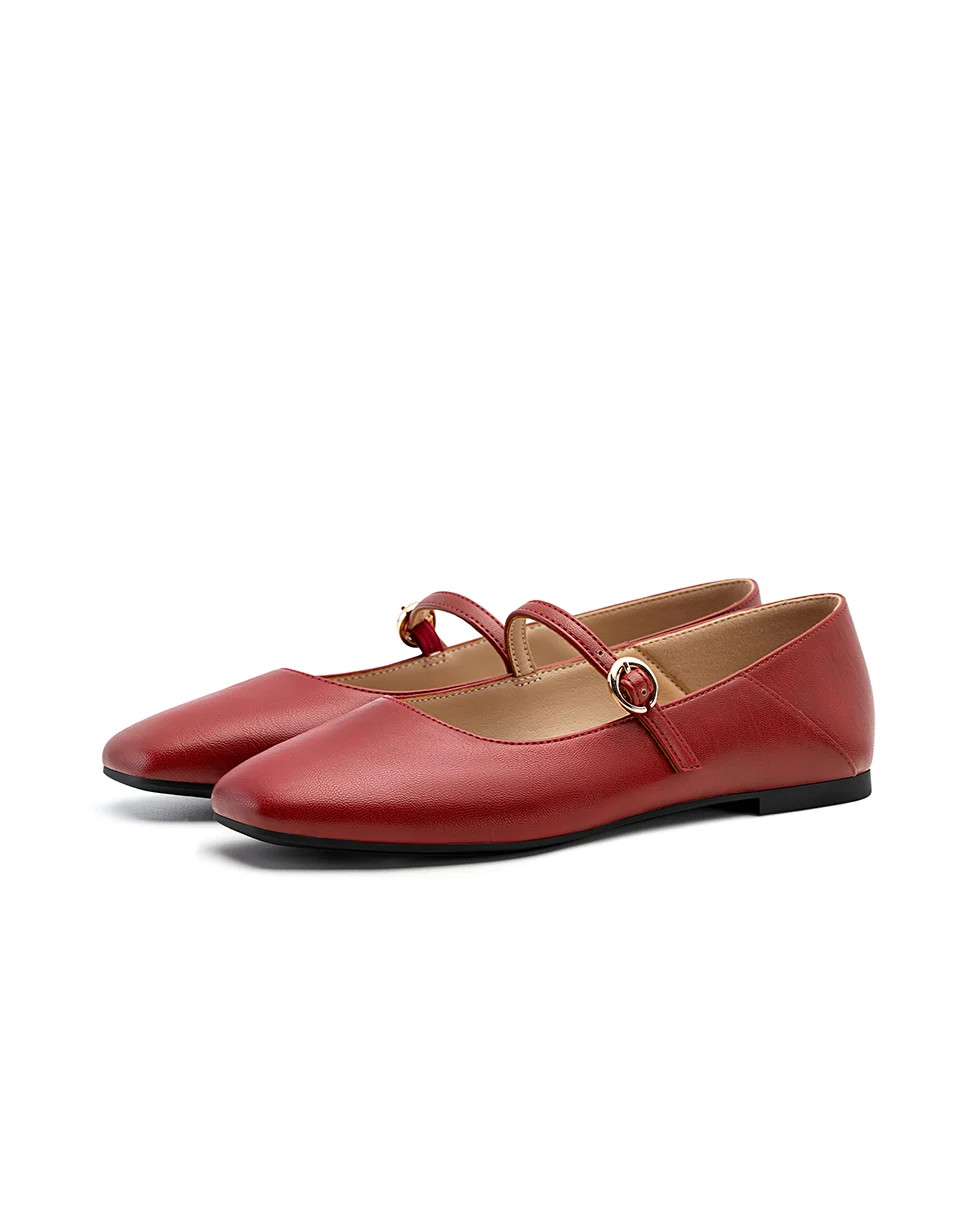 Melody | Square Toe Mary Jane Flats | Fitory Footwear US