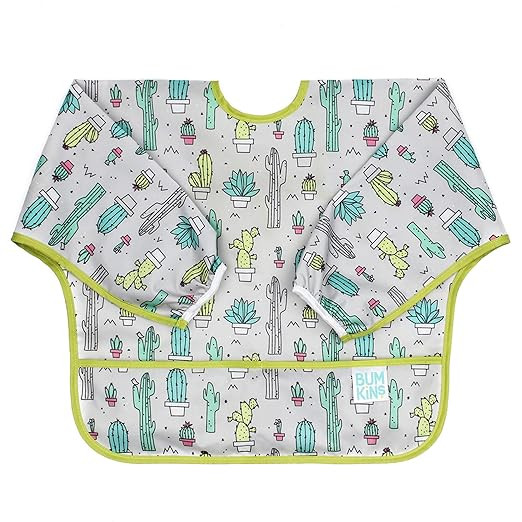 Bumkins Sleeved Bib Baby Bib, Toddler Bib, Smock, Waterproof Fabric, Fits Ages 6-24 Months – Ca... | Amazon (US)