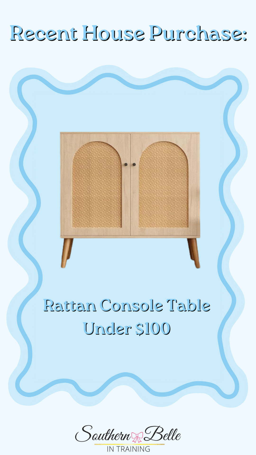 Coastal Decor || Rattan Console Table || Rattan Furniture || Console Table Under $100 || Storage Cabinet  

 #LTKHome