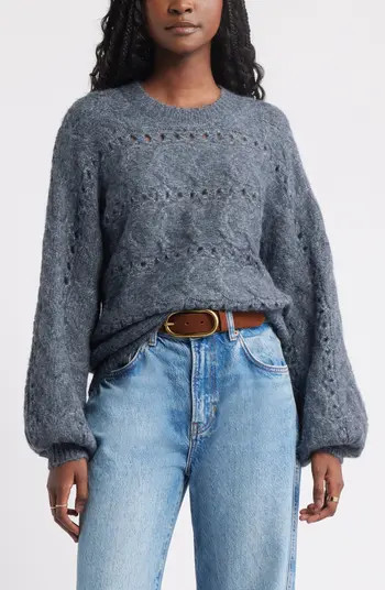 Cable Crewneck Sweater | Nordstrom