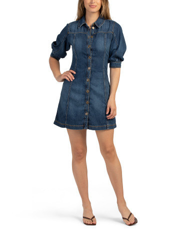 Denim Mini Dress For Women, Cotton | TJ Maxx