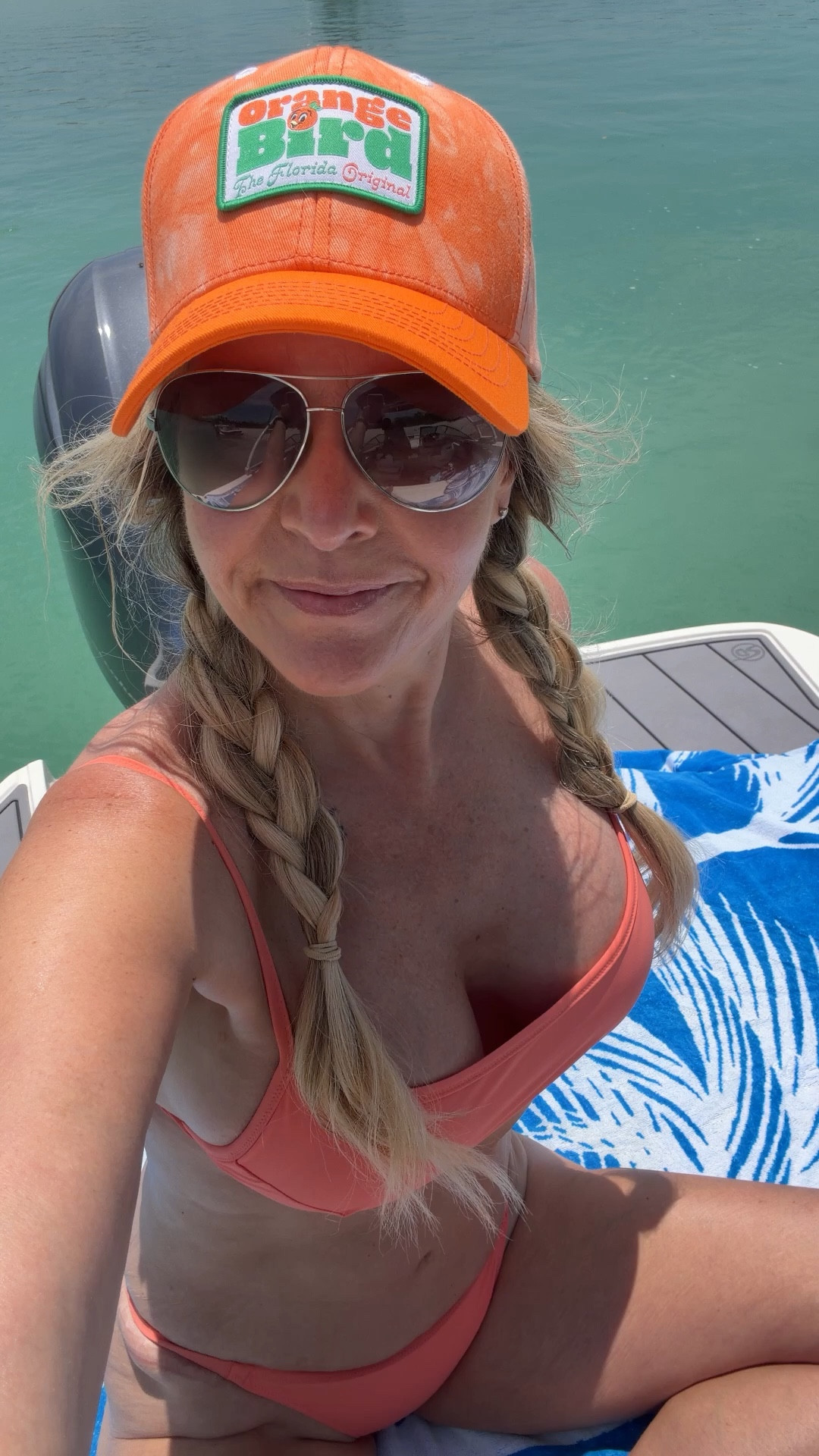 Orange you glad it’s Friday 🍊😏

Wearing my Vuori Happy Orange bikini — the Bluff top (size medium) + cheeky bottom (size small) and it’s such a fun, flattering color for summer.

Perfect boat day out at Midnight Pass 🌊☀️

Bright, happy, and made for sunshine.

Everything linked in my LTK 🤍
#Vuori #BoatDay #SummerVibes #BeachStyle #LTKFinds

#LTKSwim #LTKootd #LTKdayinmylife