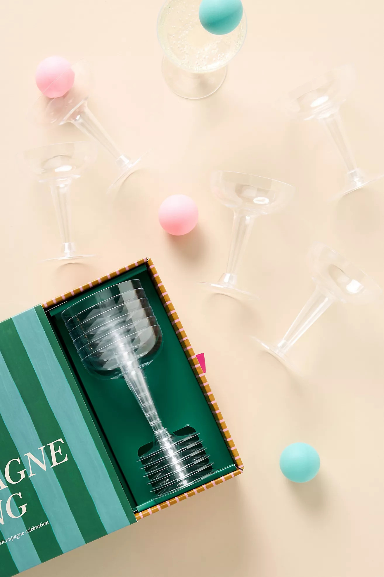 Anthropologie Champagne Beer Pong Game Set | Anthropologie (US)