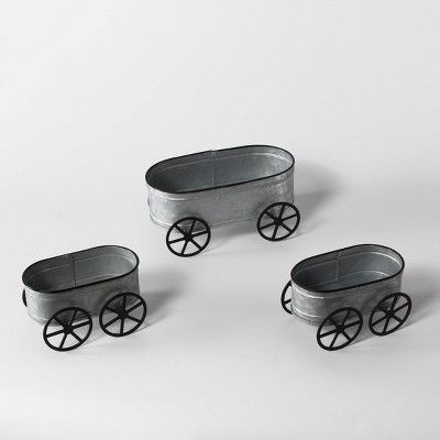 2ct Small Metal Wagons with Large Metal Wagon - Bullseye&#39;s Playground&#8482; | Target