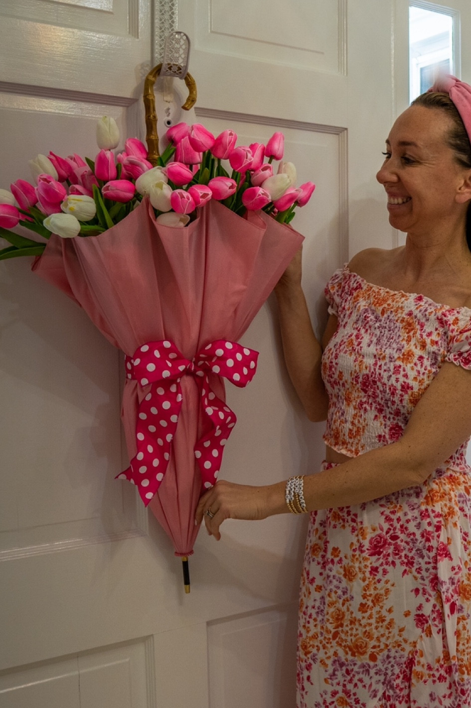 Cutest Spring Decor Idea!! Spring Flower Front Door Wreath!! 

#LTKhome #LTKFind #LTKSeasonal