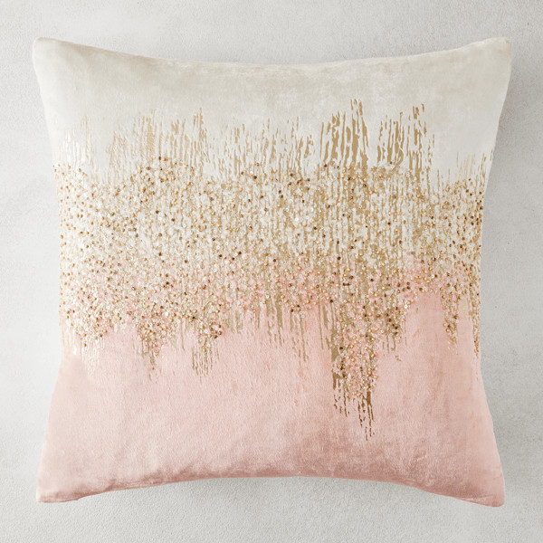 Joie De Vivre Pillow 22" - Blush | Z Gallerie