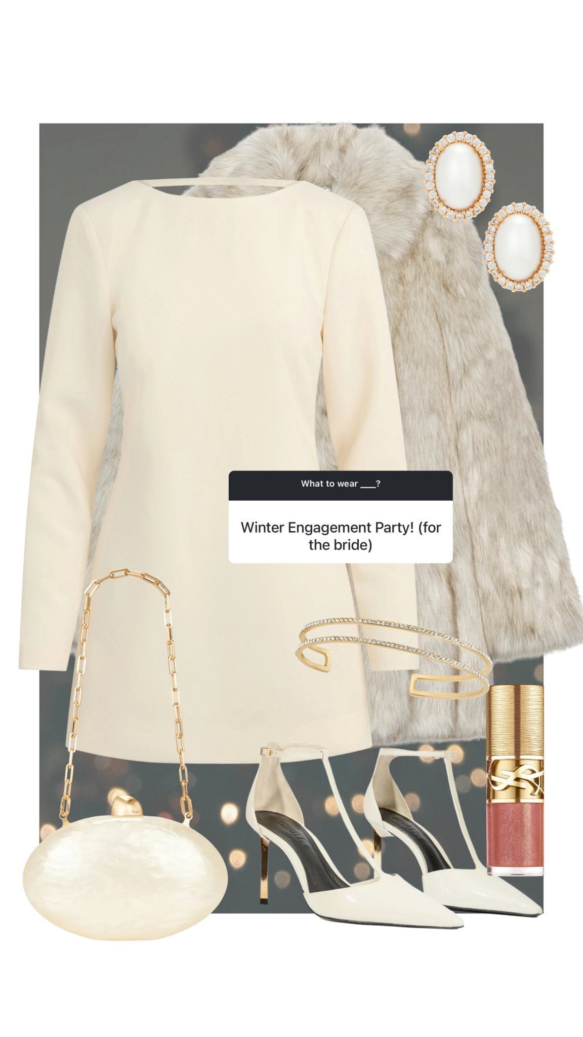 What to wear; to a fall bridal shower as the bride
#kathleenpost

Bridal shower, bridal events, white dress, little white dress, wedding dress, wedding events, winter wedding, engagement photos, bride

#LTKHoliday #LTKSeasonal #LTKWedding