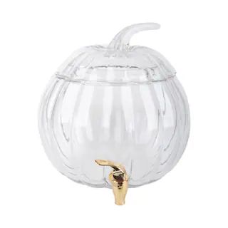 2gal. Clear Pumpkin-Shaped Glass Drink Dispenser by Ashland® | Michaels Stores