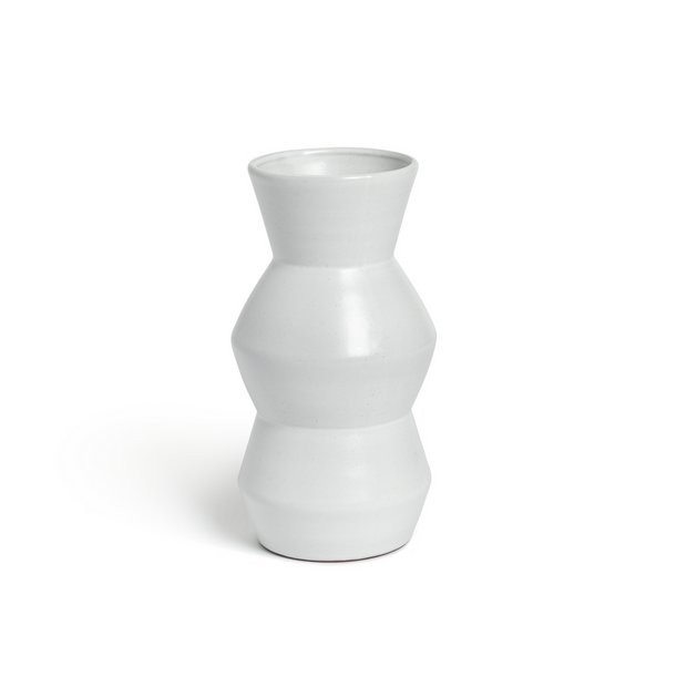 Habitat Zig Zag Ceramic Vase - White936/2079 | argos.co.uk