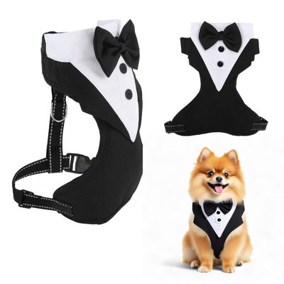 Unique Bargains Dog Tuxedo for Halloween Wedding Black White Medium 1 Pc | Target