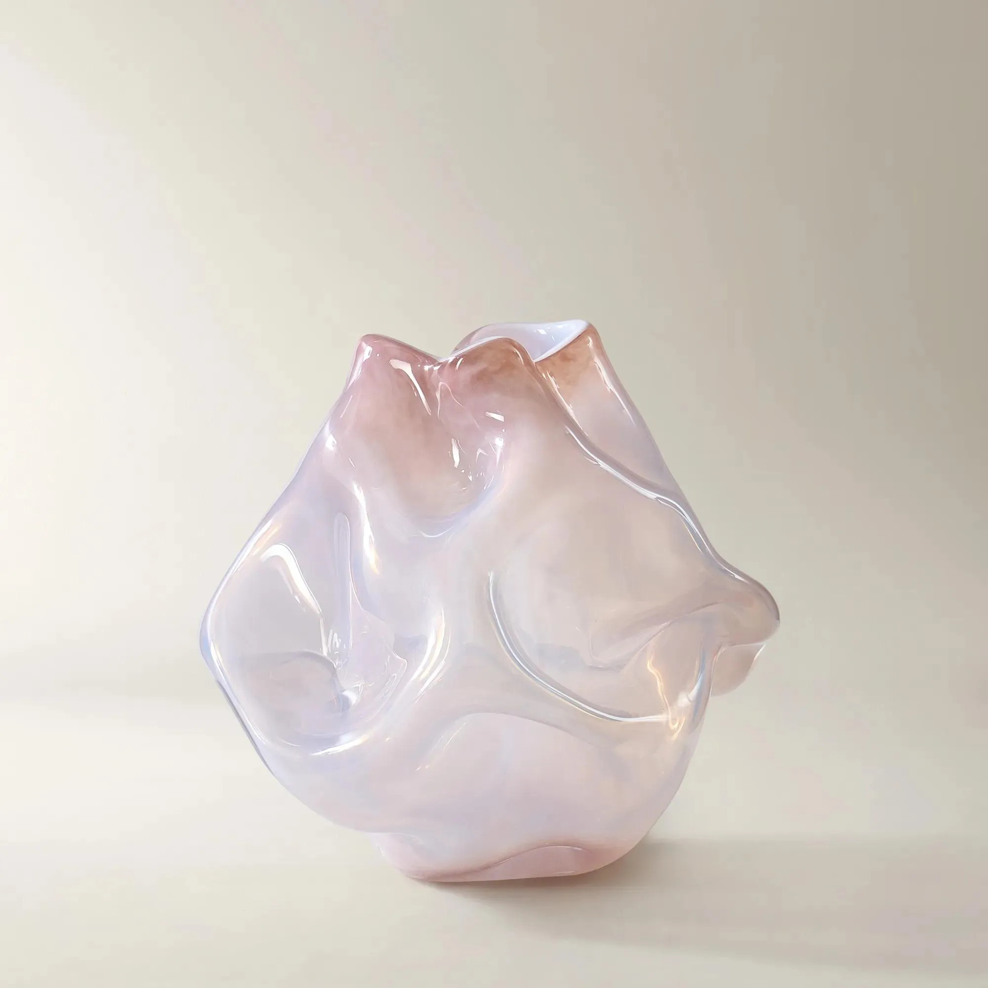Melt Glass Vase - Mocha Rose | Z Gallerie