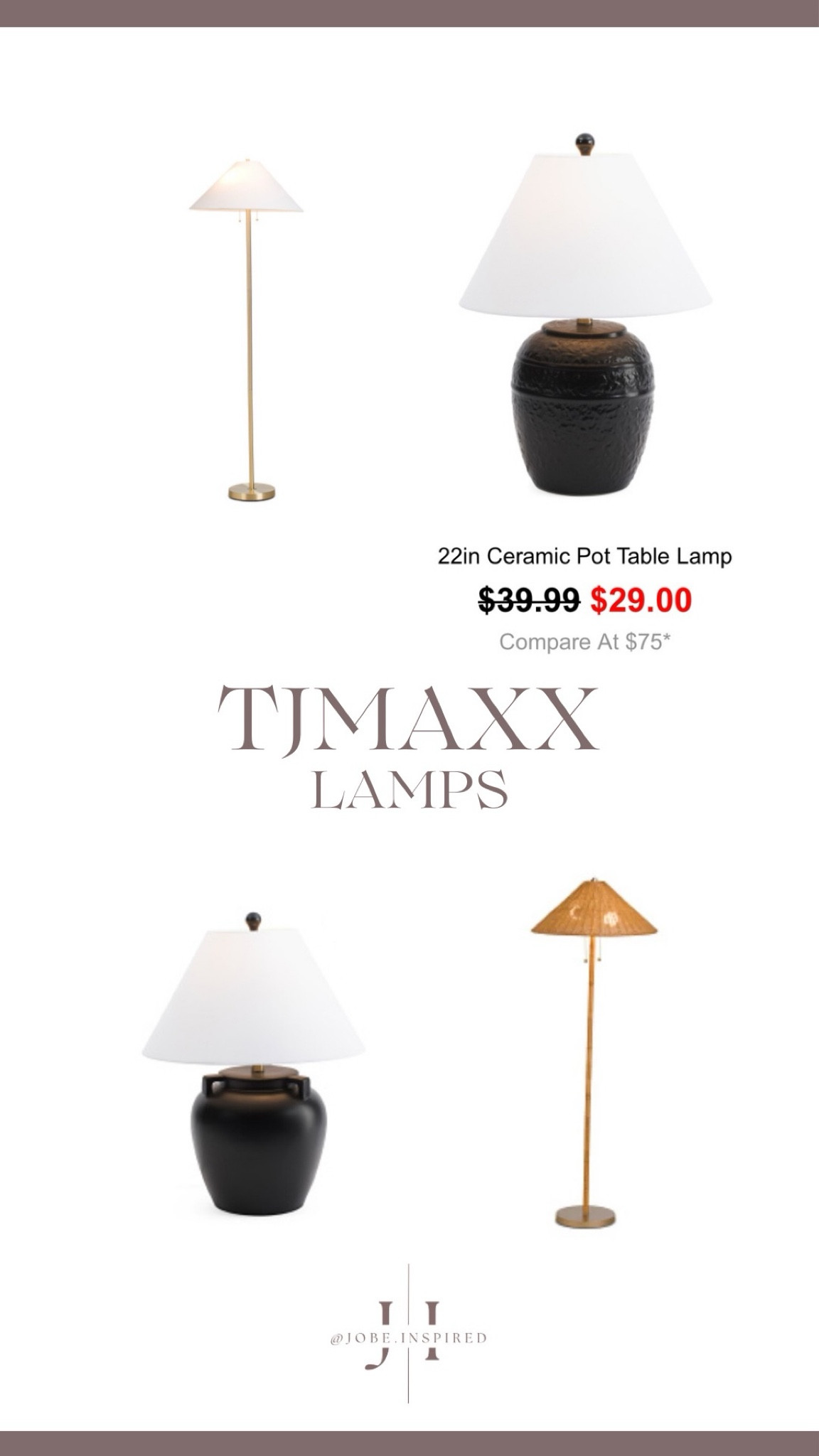 New markdowns at TjMaxx means more ways to save on some of my favorite lamp styles!


#LTKFindsUnder50 #LTKStyleTip #LTKHome