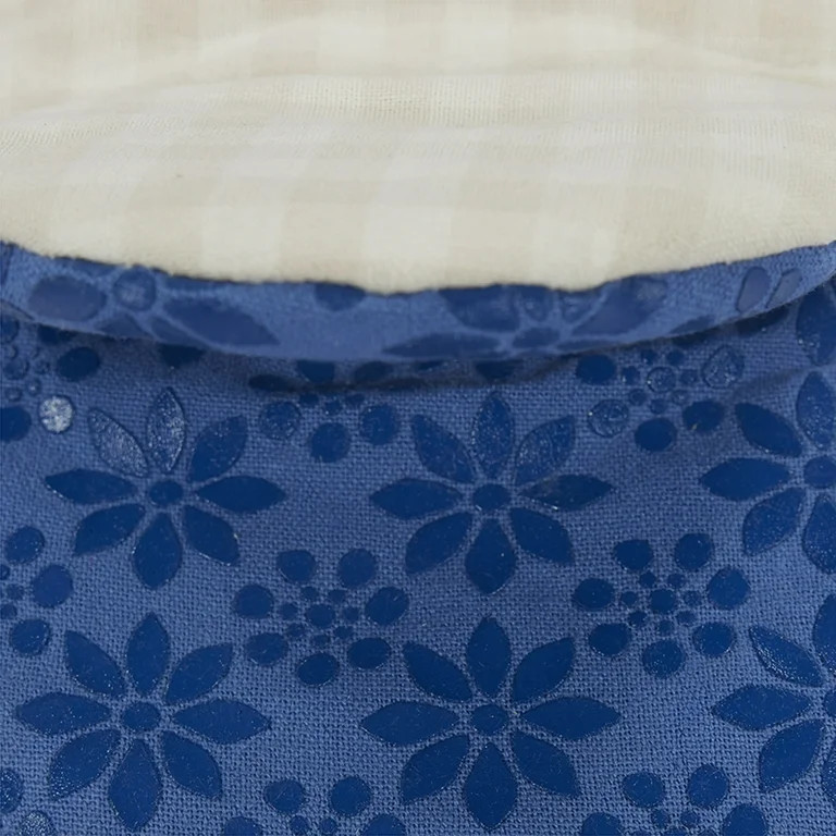 The Pioneer Woman 100% Cotton Mini Mitt Set, Blue & Taupe Gingham, 5.5" x 8" | Walmart (US)