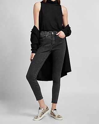 Relaxed Sleeveless Mock Neck Tank | Express