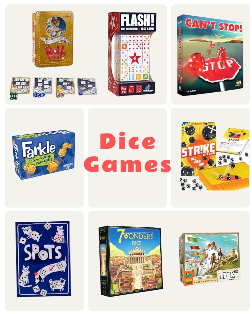Dice games are approachable and easy to teach.  Here are some of our favorites!

#LTKHoliday #LTKGiftGuide