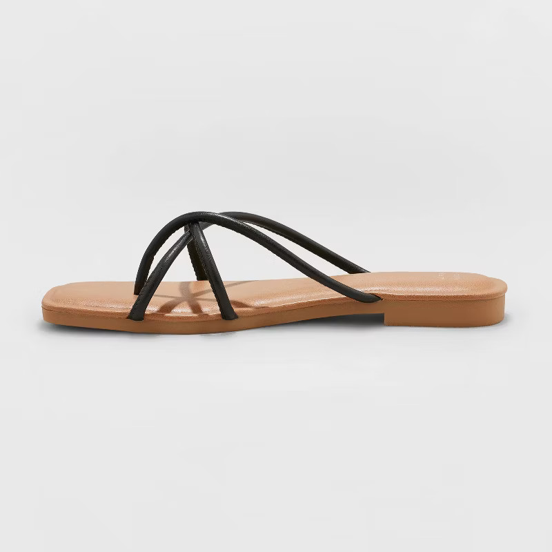 Women's Alessandra Strappy Toe Loop Sandals - A New Day™ | Target