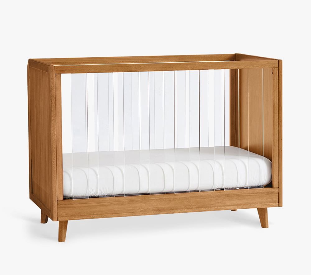 Sloan Acrylic Convertible Crib, Acorn, In-Home Delivery | Pottery Barn Kids