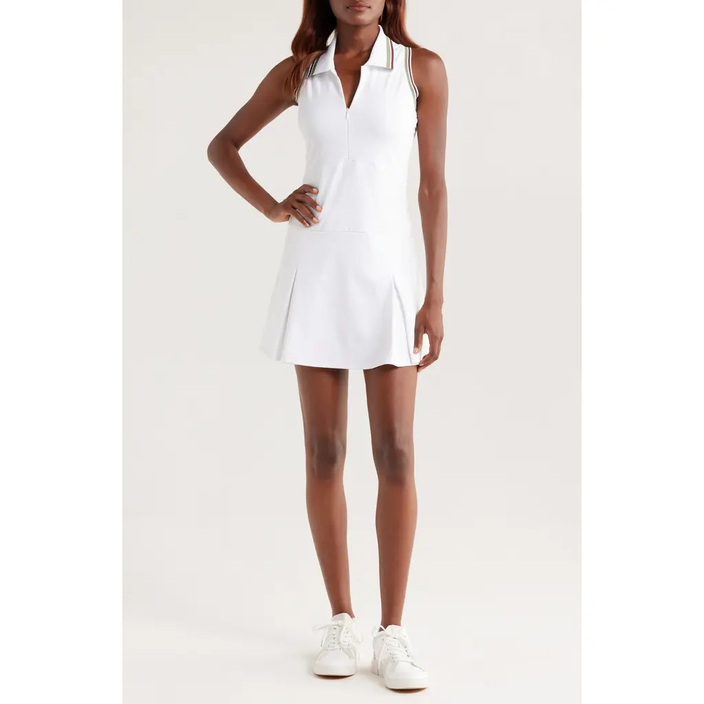 HEAD x Veronica Beard Ace Sleeveless Tennis Dress in White at Nordstrom, Size Large | Nordstrom