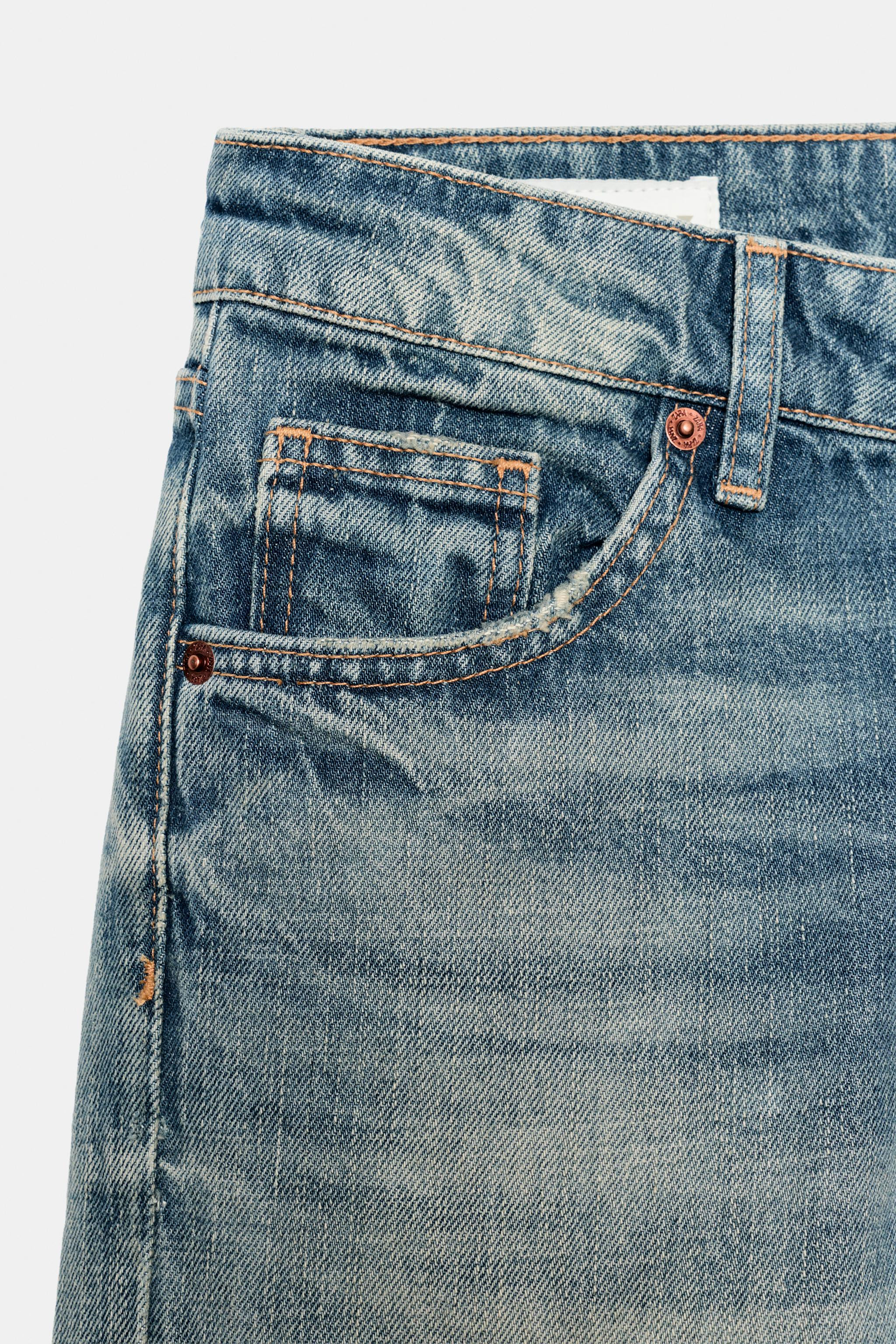 LOW-RISE - WIDE LEG - FULL LENGTH. Five-pocket low-rise jeans. Wide, full-length leg. Front zip f... | Zara US