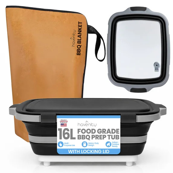 Havenity BBQ Prep Tub 16L - Multifunctional Collapsible Camping Cutting Board with Upgraded Locki... | Walmart (US)