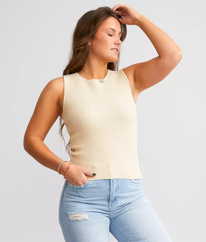 High Neck Tank Top | Buckle