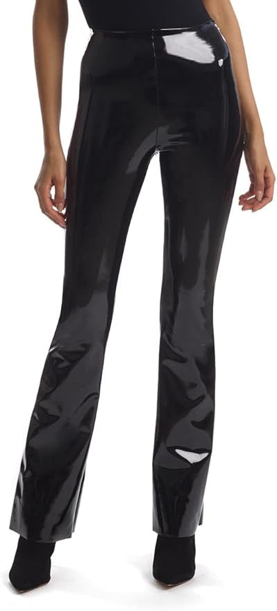 commando Faux Patent Flare Leggings SLG251 Black SM (4-6) | Amazon (US)