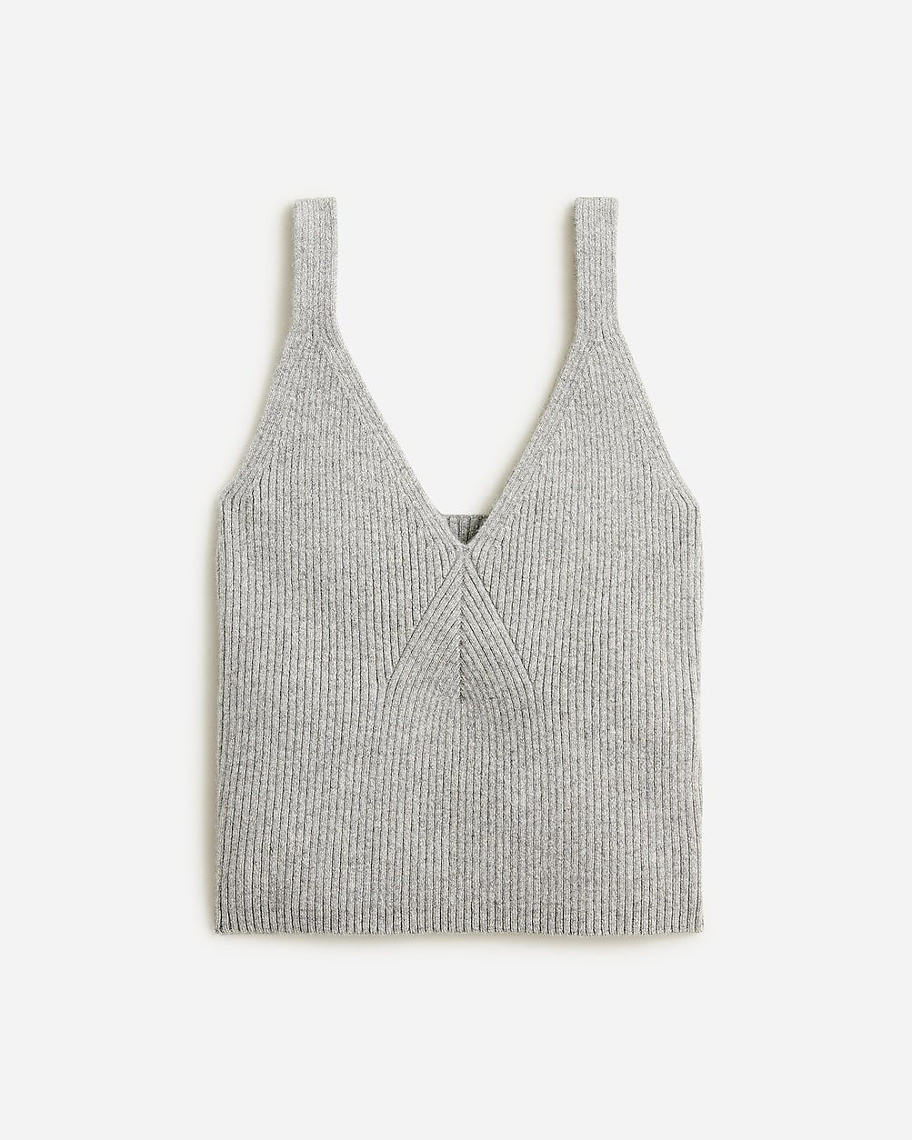 Collection cashmere cropped  sweater-tank in ribbed yarn | J. Crew US