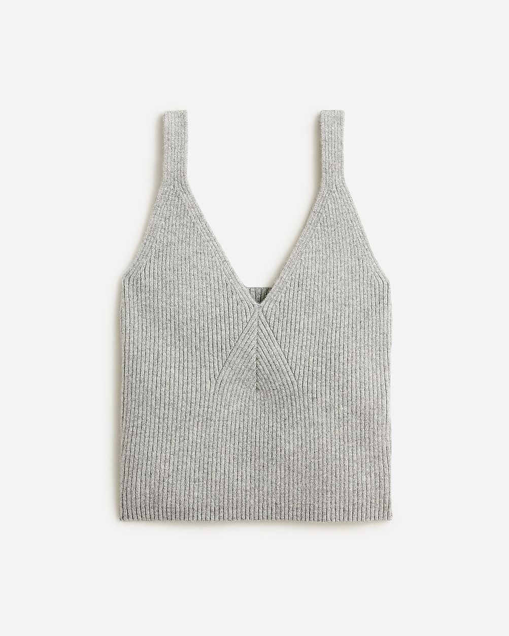 Collection cashmere cropped  sweater-tank in ribbed yarn | J.Crew US
