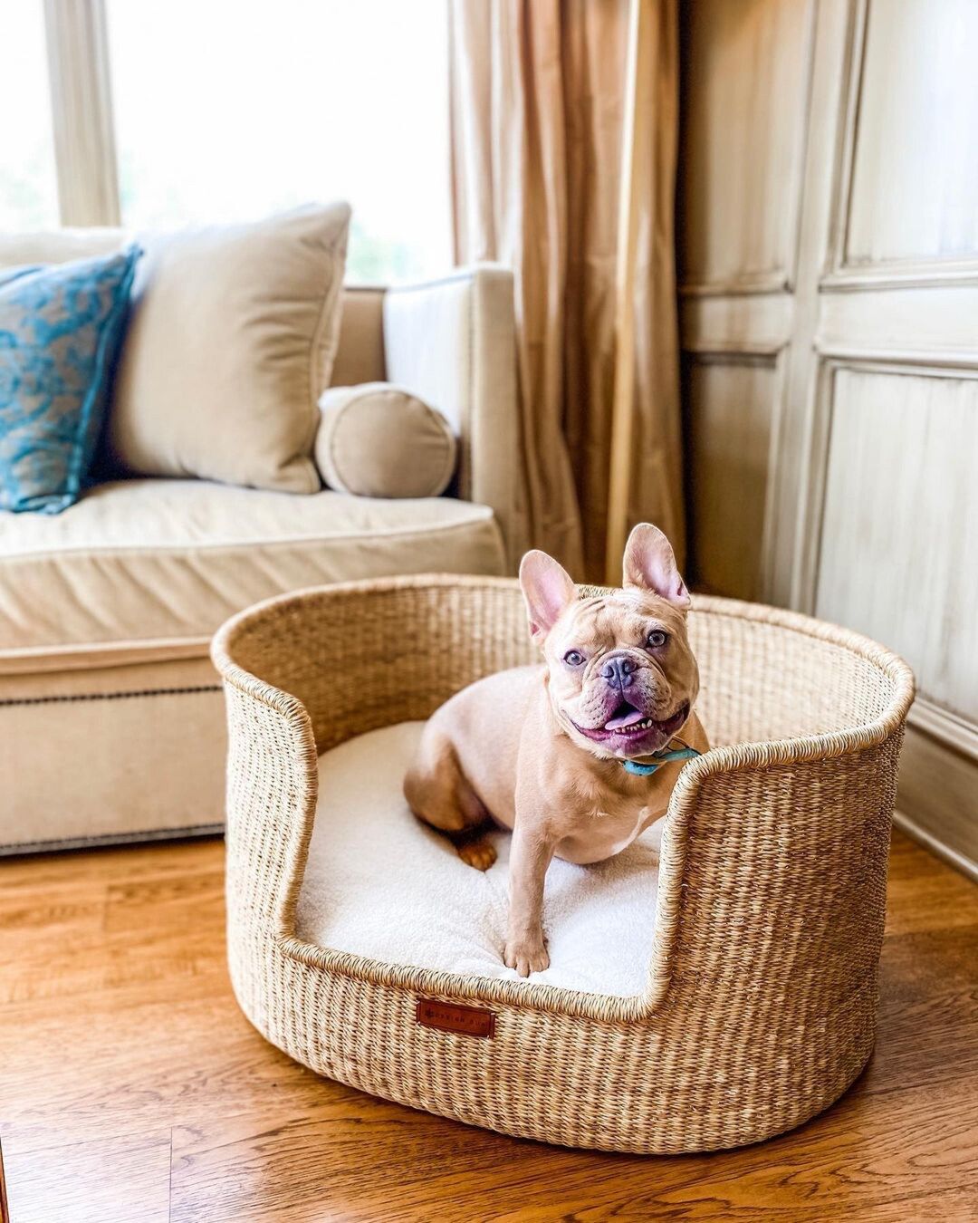 Dog Bed, Handmade Dog Bed, Pet Bed, Dog Lounger, Dog Bed Large Dogs, African Basket, Basket Dog B... | Etsy (US)