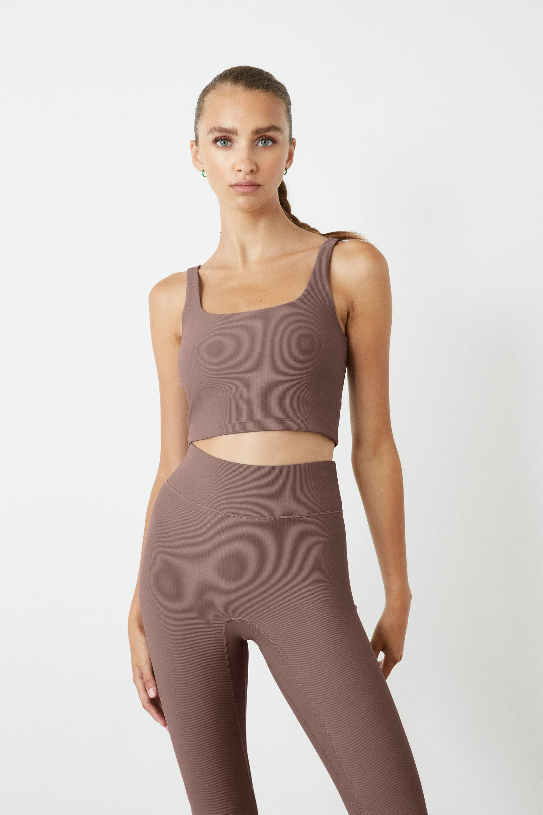 Sport Rib Tempo Crop BraAll AccessBest sellerNew$90.00 | Bandier