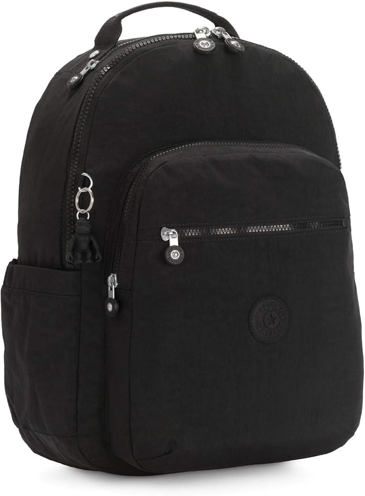 Kipling Women's Seoul 15" Laptop Backpack, black noir, 13.75"L x 17.25"H x 8"D | Amazon (US)