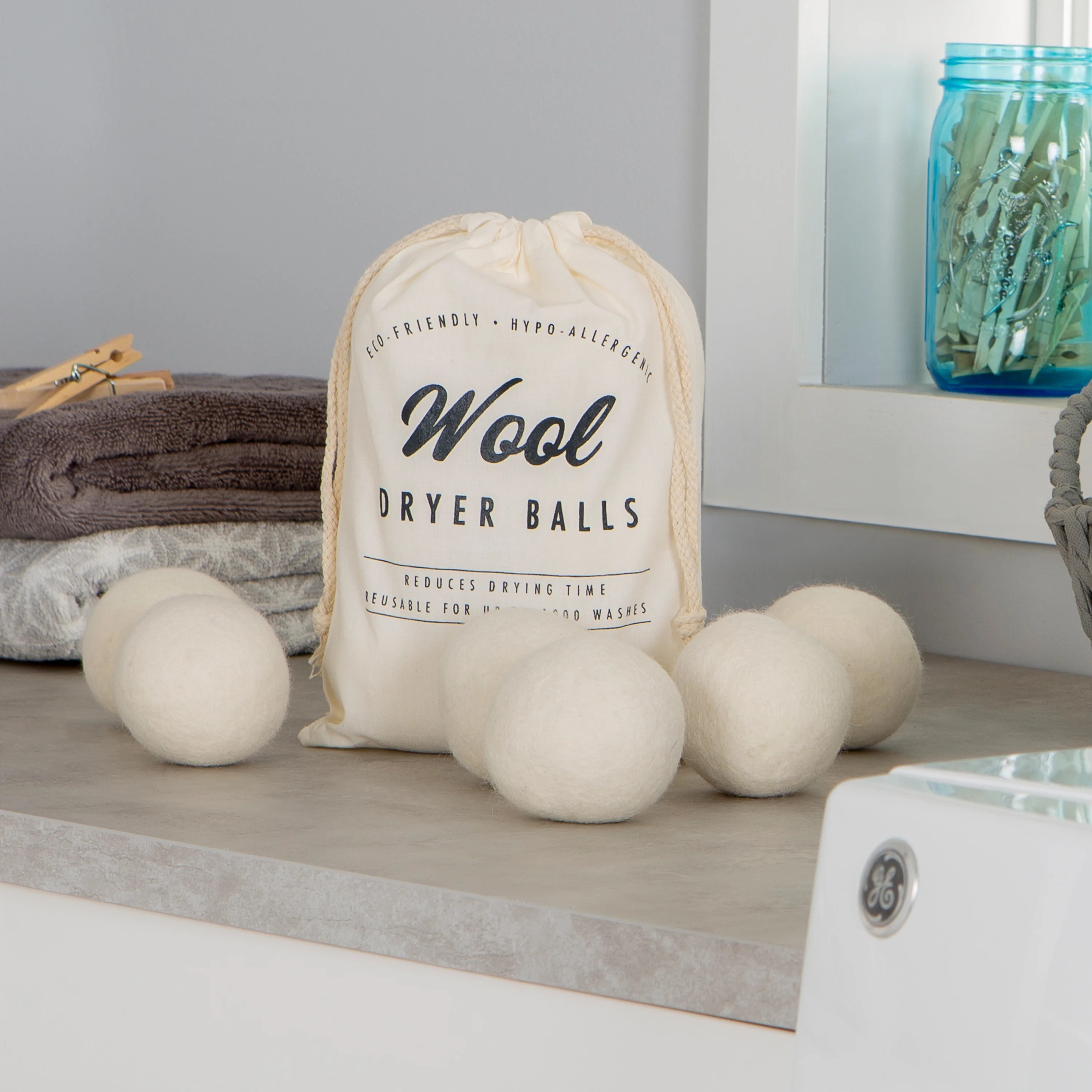 Better Homes & Gardens Wool Dryer Balls, 6 Balls Per Pack | Walmart (US)
