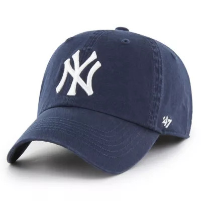 '47 Men's MLB New York Yankees Franchise Logo Fitted Hat, Navy Blue, Large | Belk