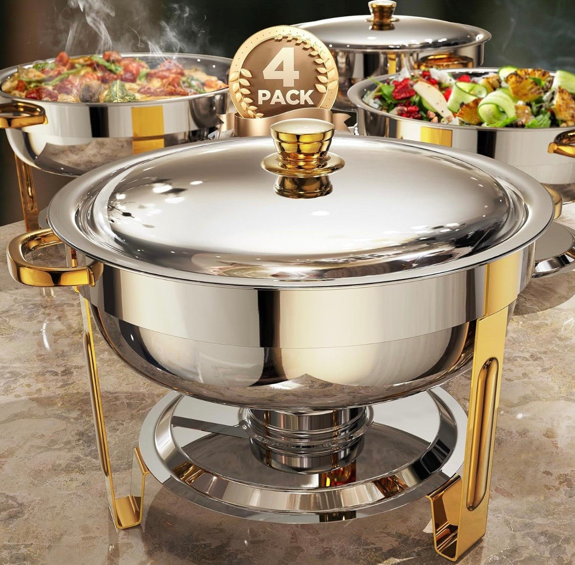Chafing Dishes for Buffet 4 Pack, 5QT

#LTKHome #LTKU